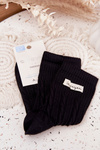 Warm Women's Socks with Wool Black
