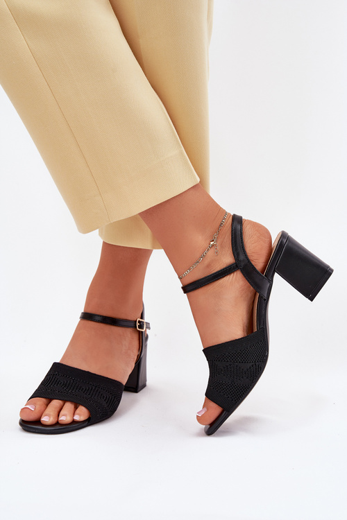 Women's Heeled Sandals Black Sarena