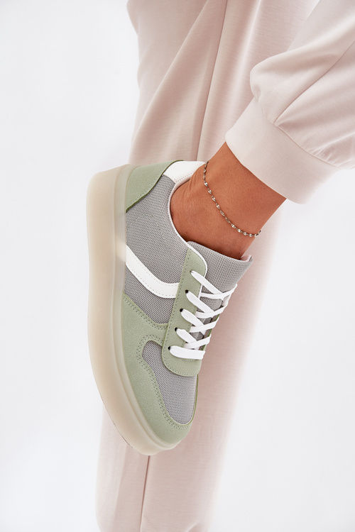 Low Women's Sneakers On Platform Green Telmira