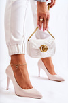 Sergio Leone Pearl Stiletto Pumps Beige Feliciana pumps