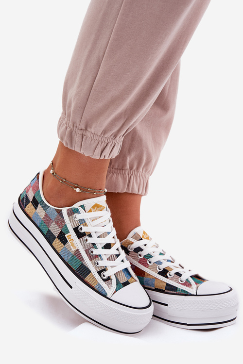 Patterned Women's Sneakers On Platform Lee Cooper LCW-25-31-3441L Multicolor