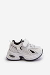 Children's Sports Sneakers with Velcro White-Black Ephona
