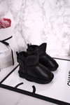 Children's Snow Boots Insulated With Fur Black Charlotte