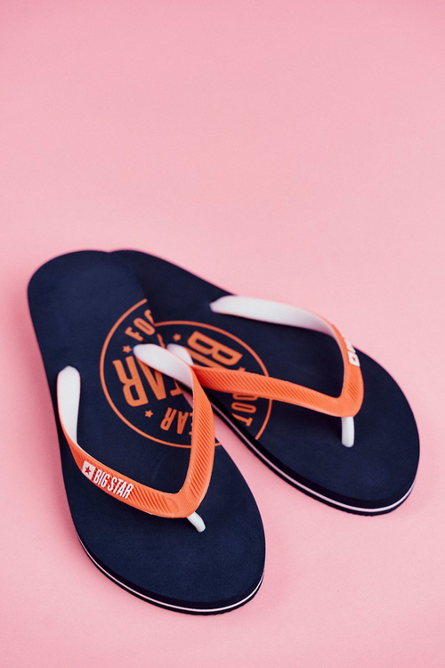 Women's Sliders Flip-Flops Big Star FF274A297 Navy