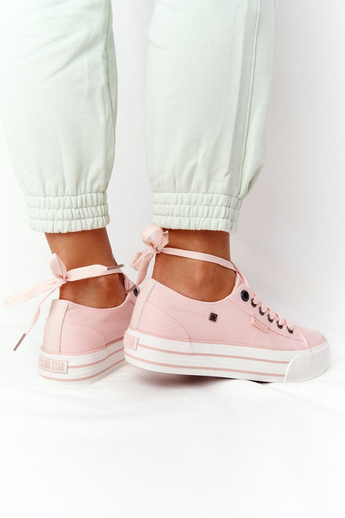 Women's Sneakers On A Platform BIG STAR HH274058 Pink