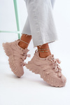 Women's sneakers on a chunky sole pink Ellerai