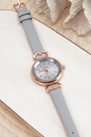Women's Watch with Thin Eco Leather Strap Blue Ernest E62027LR