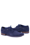 Men's Bednarek Elegant Leather Suede Semi Shoes Navy Blue Eligio