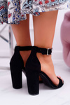 Women's Stiletto Sandals Black Serenity