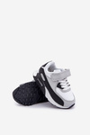Children's Leather Sports Shoes On Platform Black-White Lori
