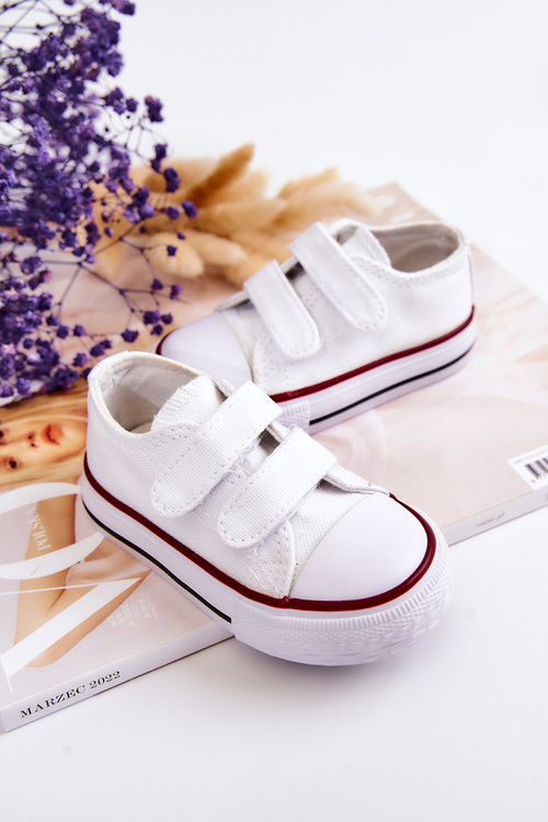 Children's Sneakers With Velcro White Bernie