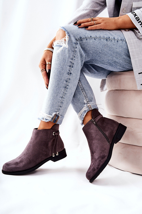 Women's boots suede Grey Numbero