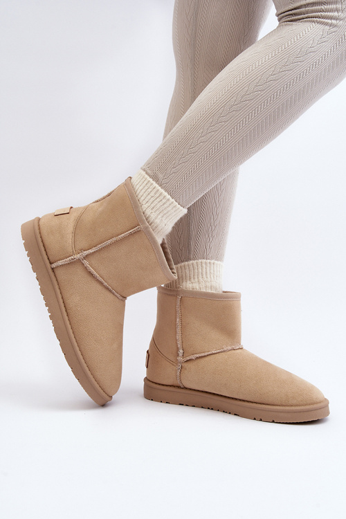 Damskie Śniegowce Cross Jeans Beżowe MM2R4023C