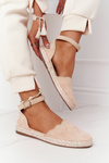 Suede Espadrilles On A Straw Sole S.Barski Beige