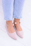 Powder Pink Ballerinas with Mami Pointed Bracelet