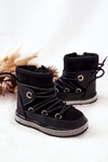Children's Snowboots with Zircons Black Wellma