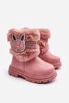Children's Snow Boots with Pink Fur Lunami