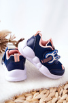 Children's Velcro Sports Shoes Befado 516P090 Navy and Pink