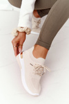 Women's Sport Shoes Wedge Sneakers Beige Adeyla