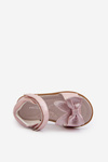 Children's Sandals with Bow Velcro Fastening Pink Wistala