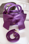 Small Bag With Bow Purple Nesehe