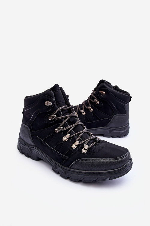 Men's Padded Trekking Shoes Black Cowder