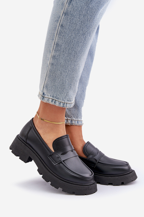 Women's Moccasins Made Of Eco Leather Black Sendall