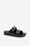 Comfortable Women's Flip Flops with Buckles Inblu CP000034 Black