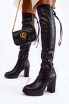 Leather Boots On The Platform Lewski Shoes 3245 Black