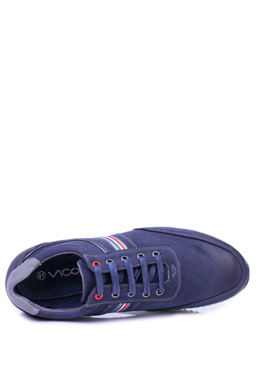 Men's Sporty Navy Blue Casual Henry Half Boots