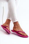 Flat Elastic Women's Flip-Flops ZAXY JJ285252 Fuchsia