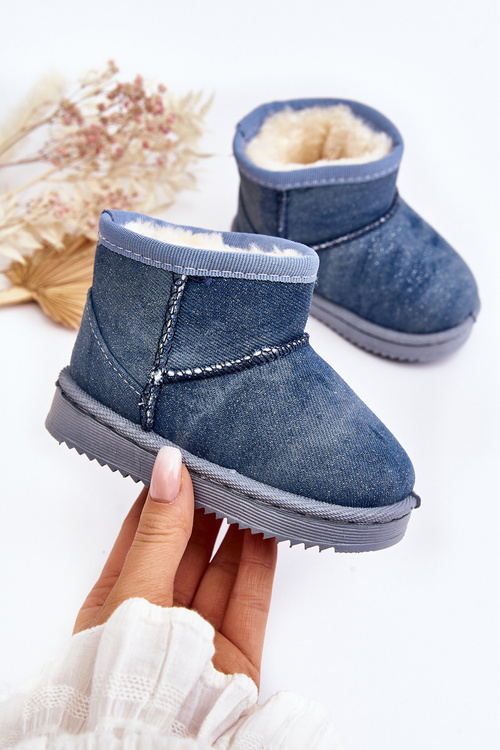 Children's Snow Boots with Blue Glitter Sulinne