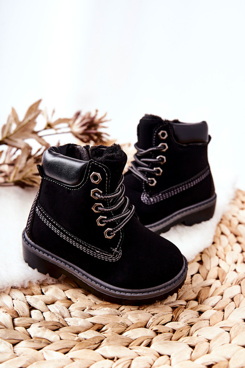 Children's Trapers Boots Black Milos