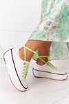 Women's  Sneakers On A Platform White Electric Love
