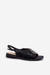 Women's Sandals With Decoration S.Barski KV-2775-49 Black