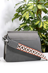 Women's Handbag Grey Listono with Zircons