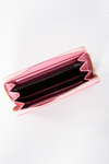 Women's Wallet Large Lacquered Pink Handbag