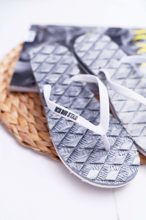 Women's Flip Flops Big Star Flip Flops Grey AA274A143