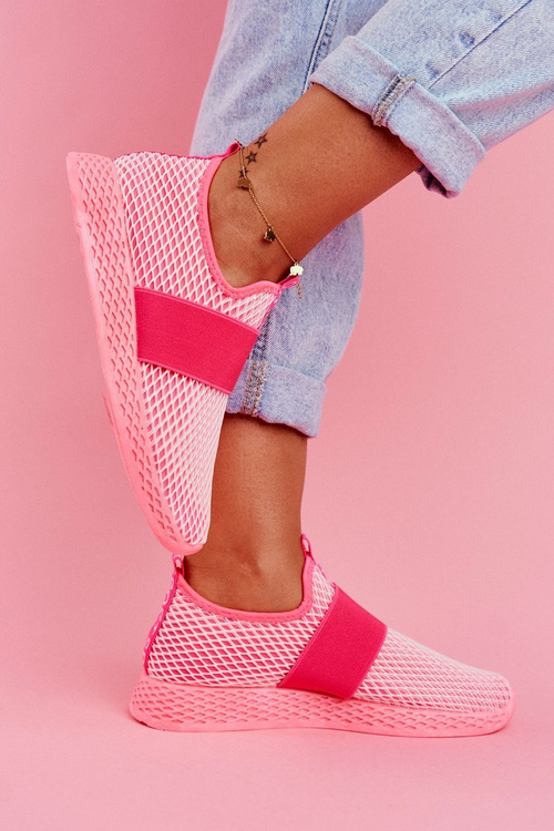 Women's Sport Shoes Slip On Neon Pink La Fiesta