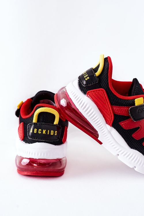 Children's Sport Shoes With Velcro ABCKIDS Black-Red