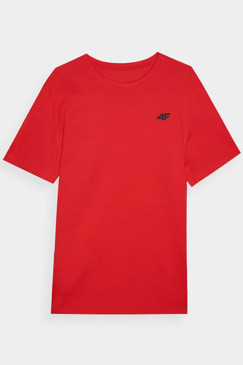 Men's Plain T-Shirt With Logo 4F Orange 4FWMM00TTSHM1843-70S