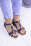Navy Blue Comfortable Women's Flat Sandals Dubi
