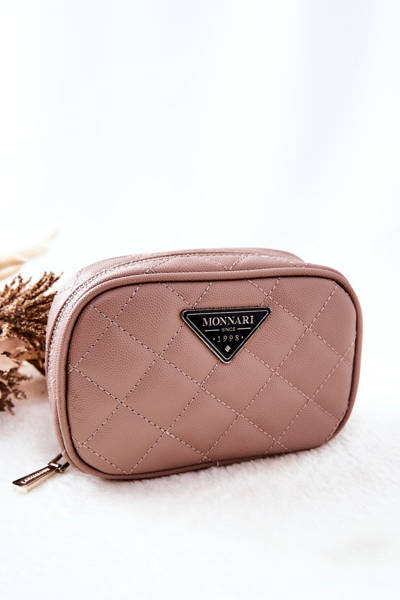Small Quilted Cosmetic Bag Monnari CSM0050-015 Beige