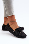 Women's Moccasins in Eco Suede Black Anemilda