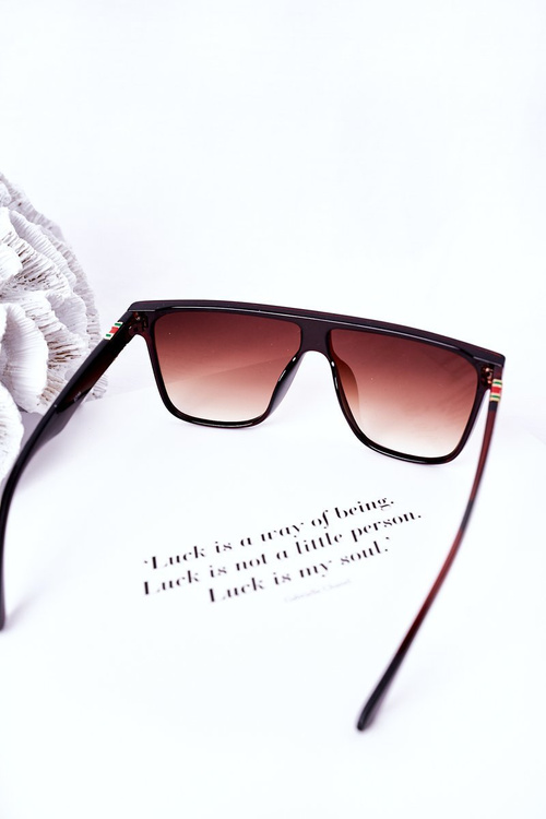 Shield Sunglasses VINCENT Dark Brown Ombre