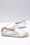 Lu Boo | Slip-on Silver Women's Espadrilles Snake Pray