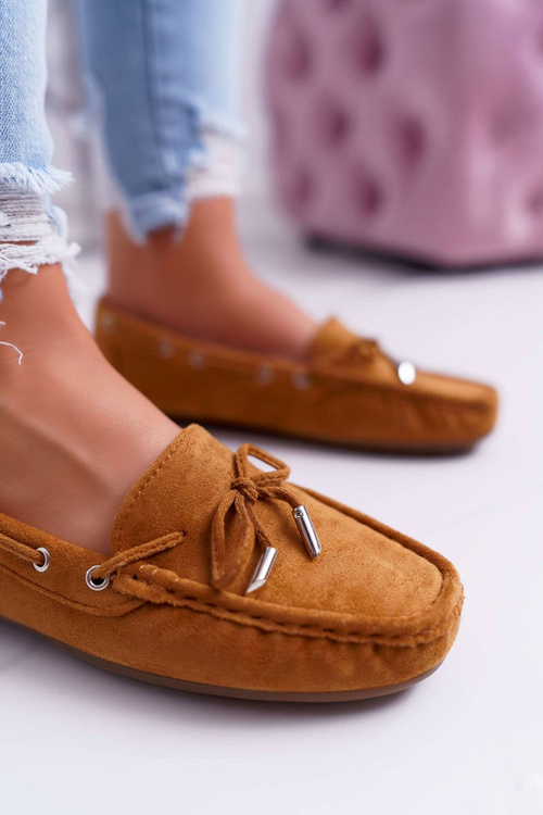 Mokassins Women's Comfortable Eco-suede Camel Memfi