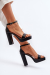 Black Trewenna High Heel Sandals