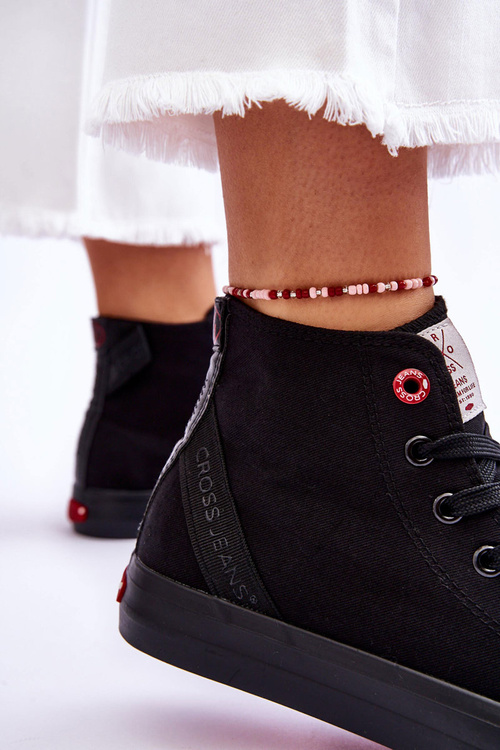 Women's Classic High Top Sneakers Cross Jeans LL2R4088C Black