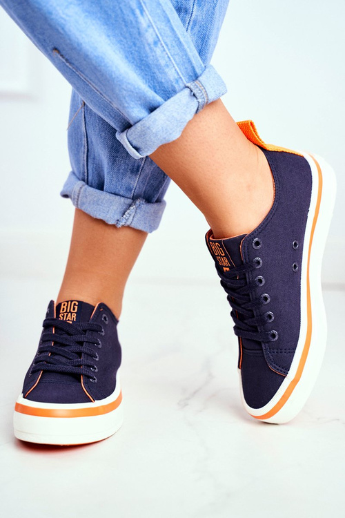 Women's Sneakers Big Star Navy Blue FF274A070